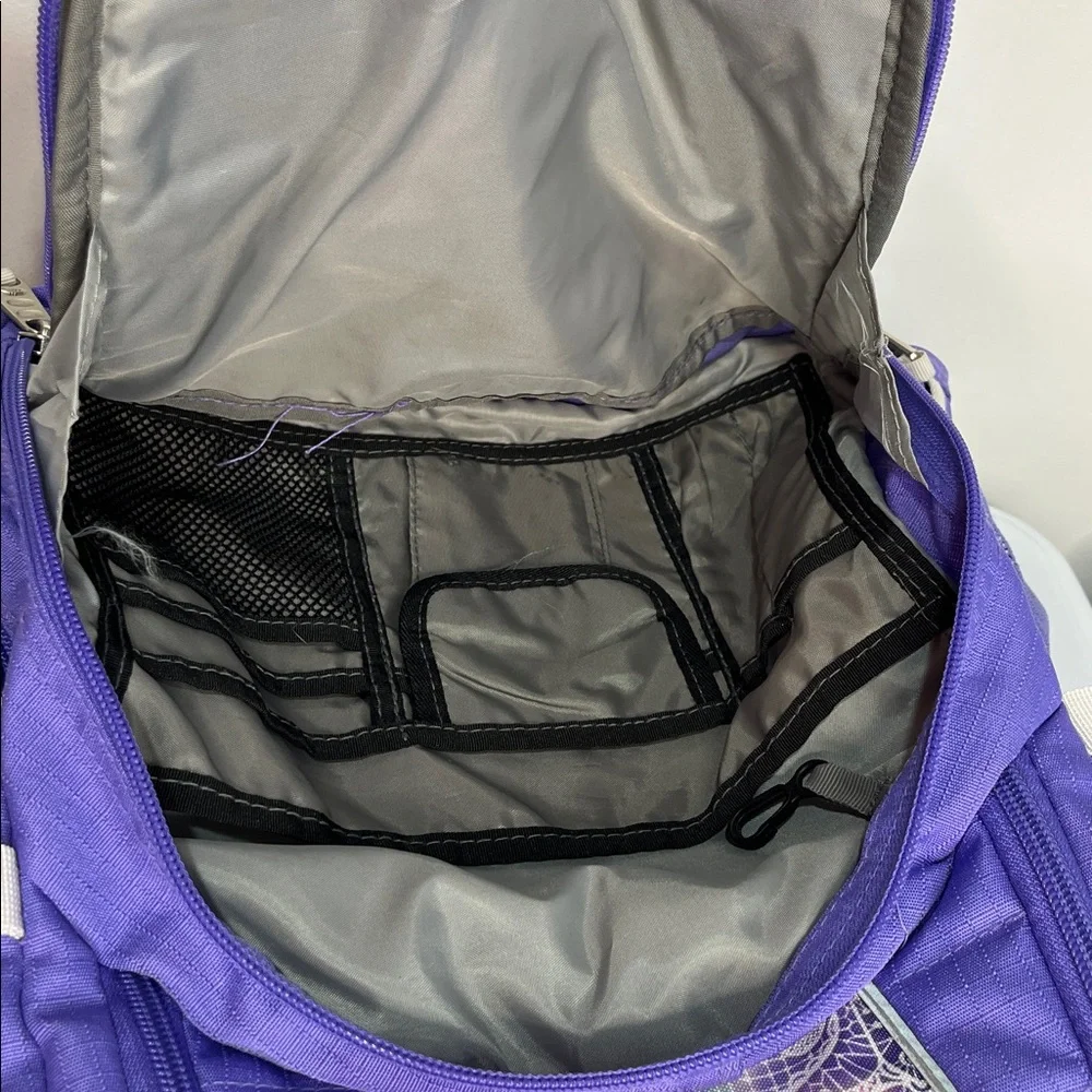 High Sierra Purple Swerve Backpack Lavender Delicate Lace White